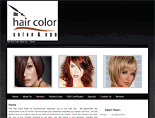 Tablet Screenshot of haircolorsalonspa.com